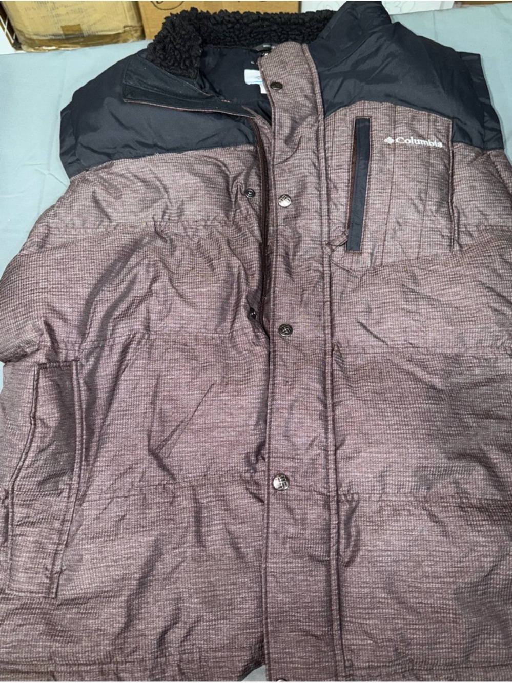 Columbia Men's Insulated Brown Puffer Vest